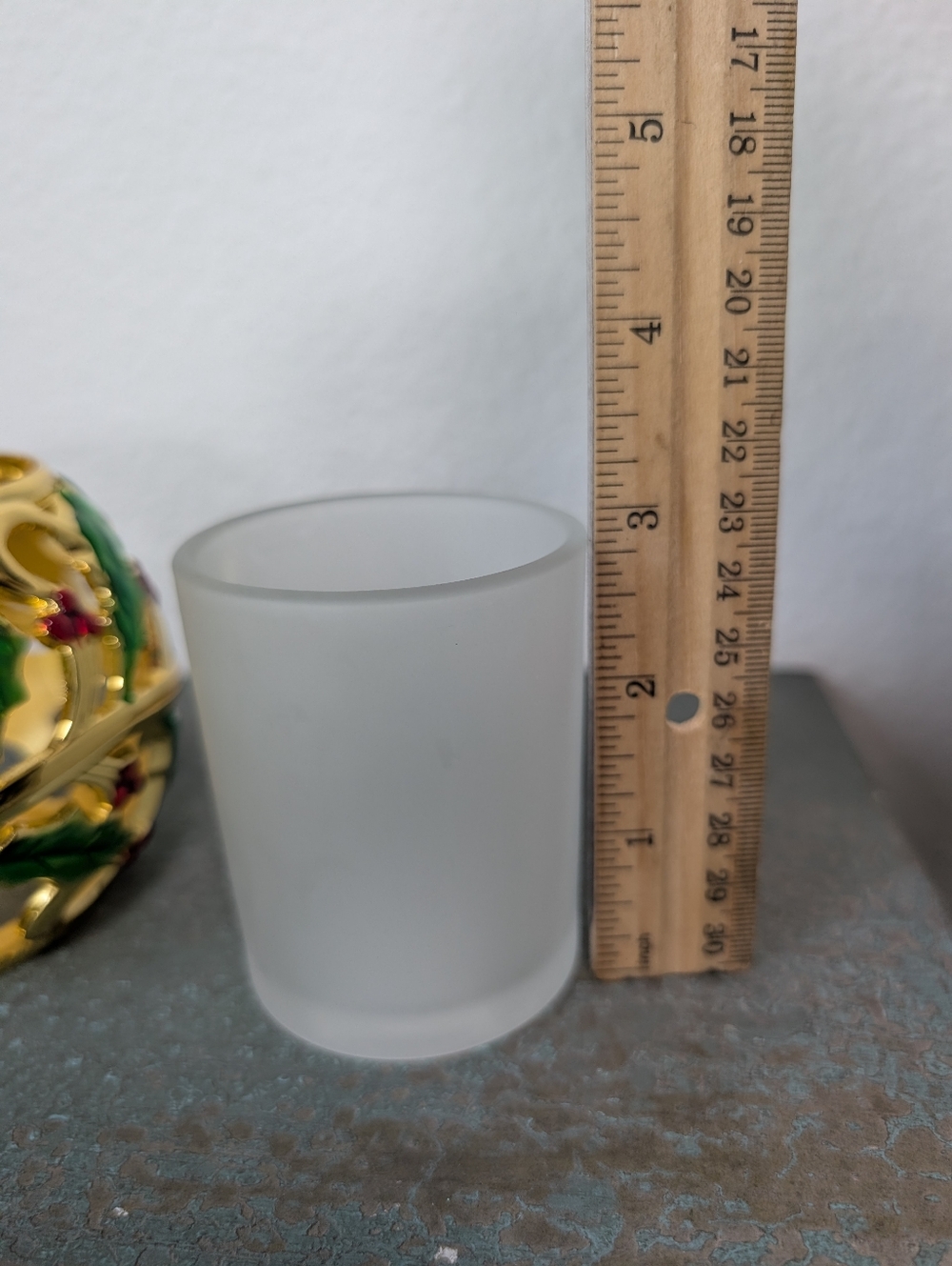 Lenox For the Holidays Holiday Gold Holly Votive Tea-Light Candle Holder NIB - Picture 9 of 11